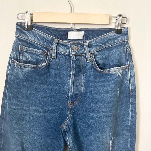 Boyish The Tommy Stretch Distressed High-Rise Straight Jeans in Wild Times - Picture 5 of 13